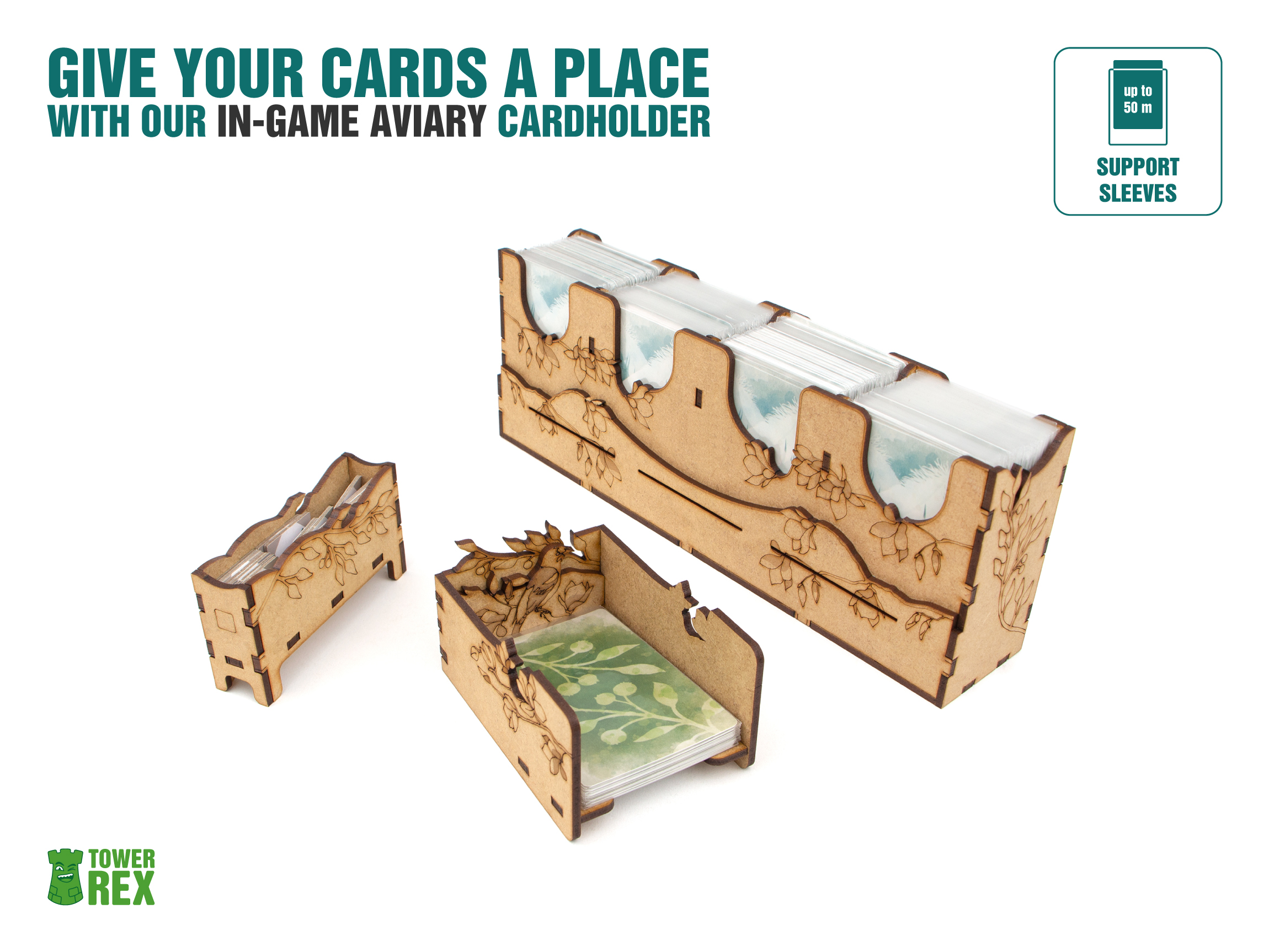 wingspan Organizer | Wooden insert compatible with Wingspan board game +  Oceania, European Expansions | Storage solution | Board game organizer,  Accessories for Wingspan TowerRex