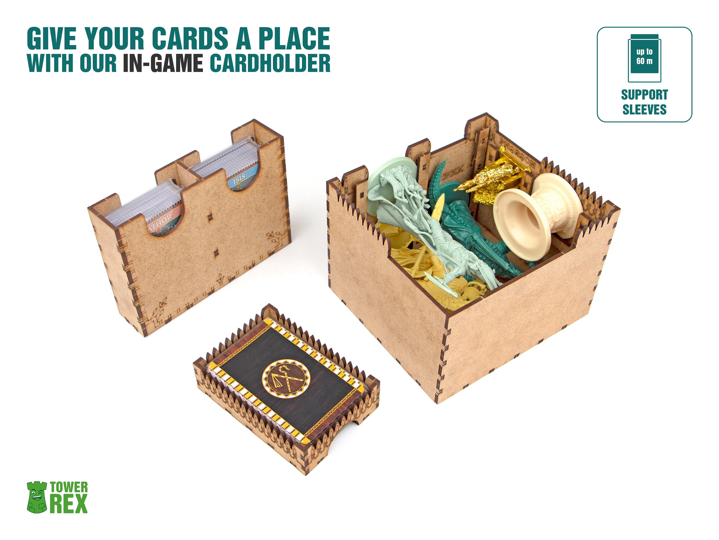 The Keeper of Ankh Organizer All-In Pledge | Compatible with Ankh Gods of  Egypt + All Expansions Tabletop HDF Insert | Unofficial Product TowerRex