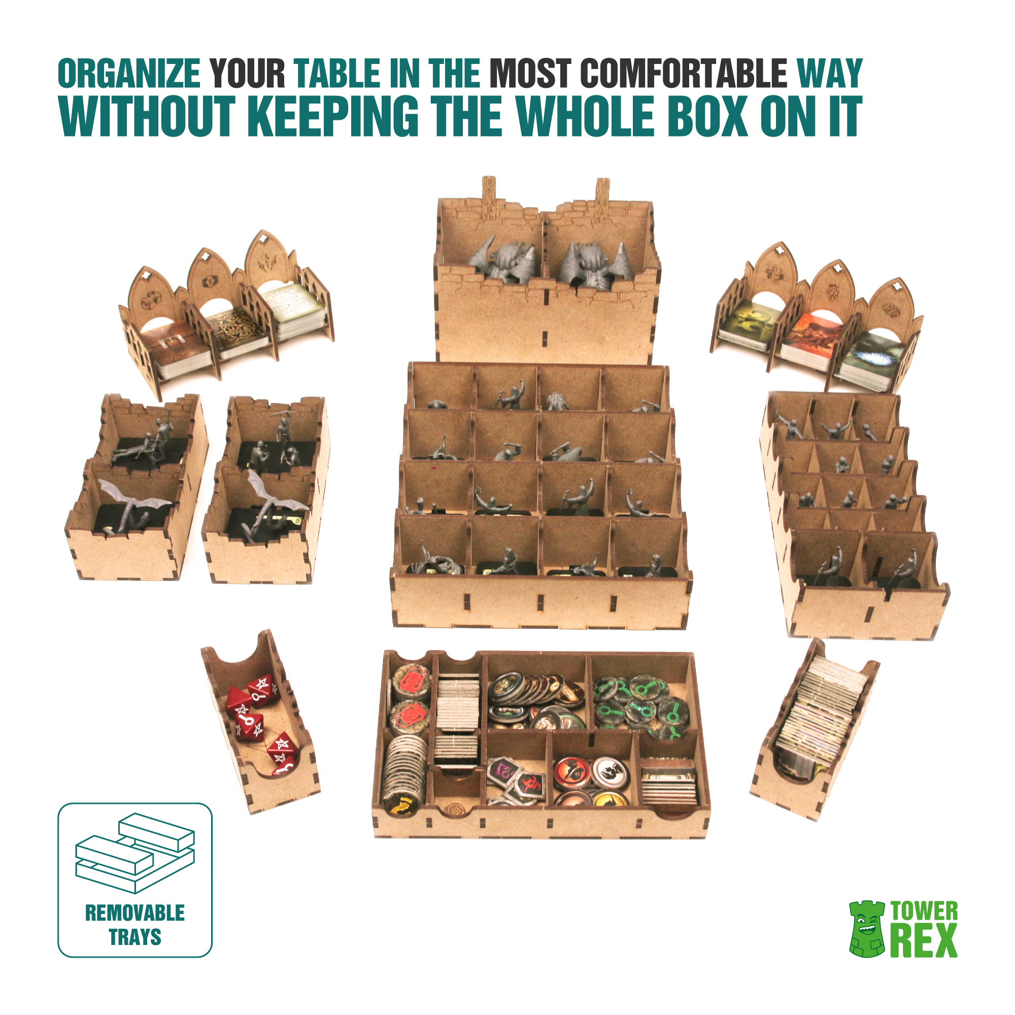 Organizer for Mansions of Madness 2nd Edition, Storage Insert
