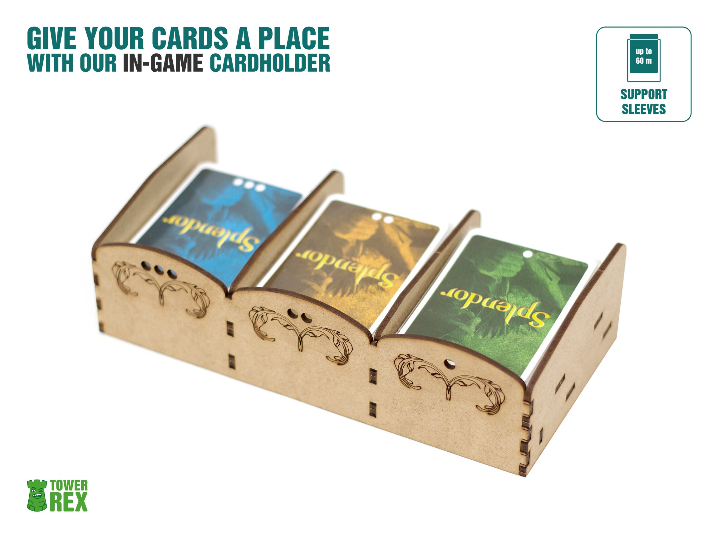 Organizer for Splendor and The Cities of Splendor Expansion, Storage Insert  Compatible with Board Game, Accessories Father's Day Gift TowerRex