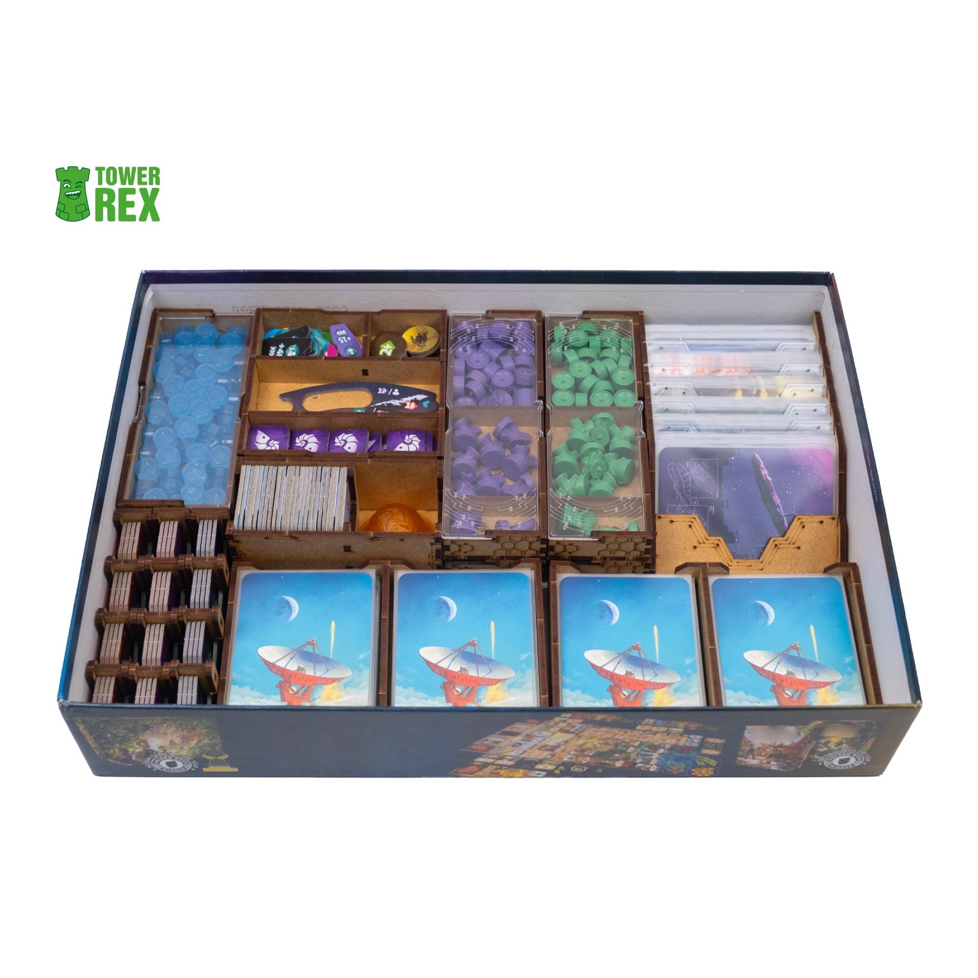 Organizer for Seti Board Game, Insert Storage Compatible with Seti