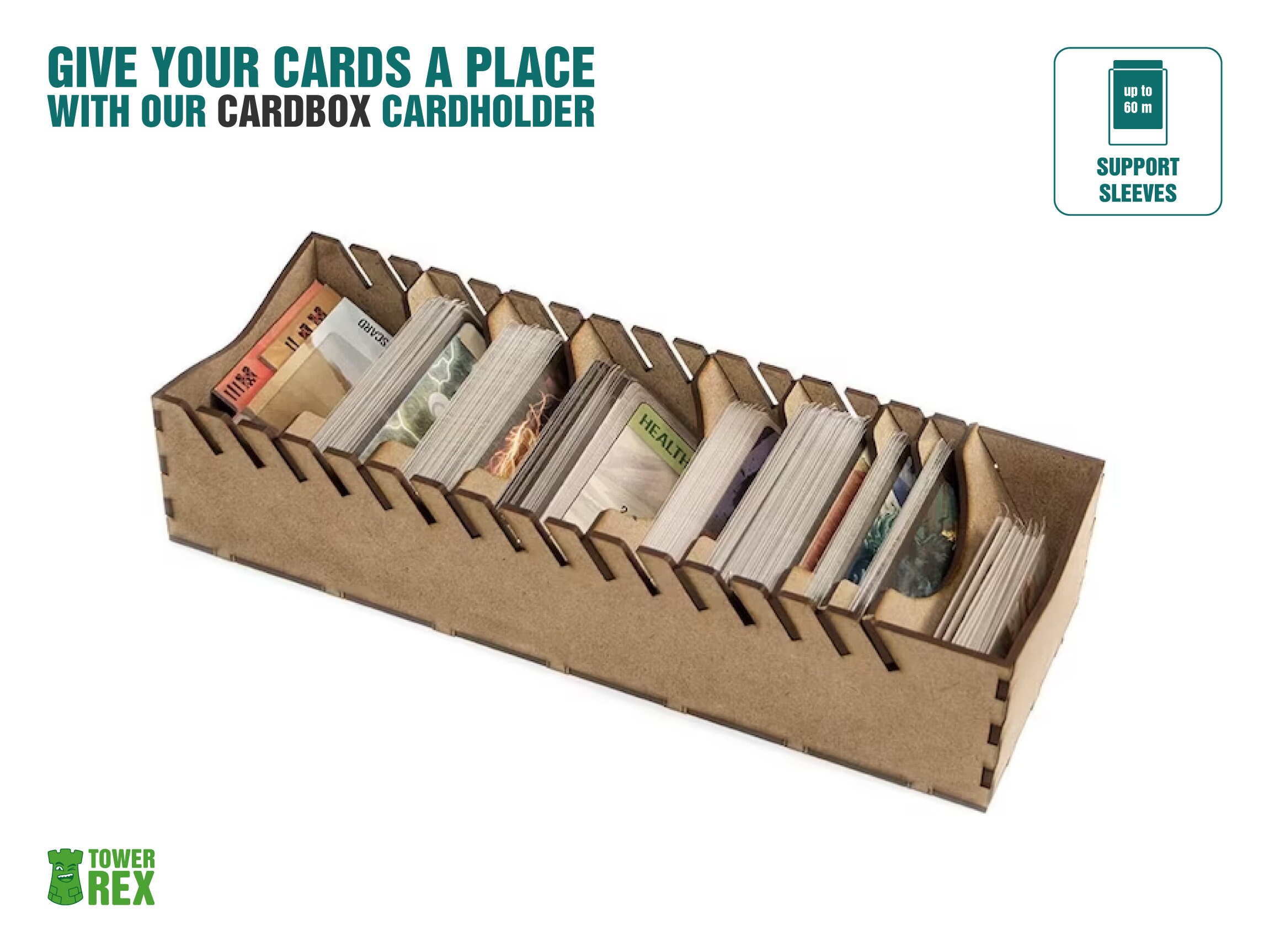 Organizer for Spirit Island + Branch & Claw Expansion, Storage Insert  Compatible with Spirit Island, Accessories Upgrade, Nerdy Gift TowerRex