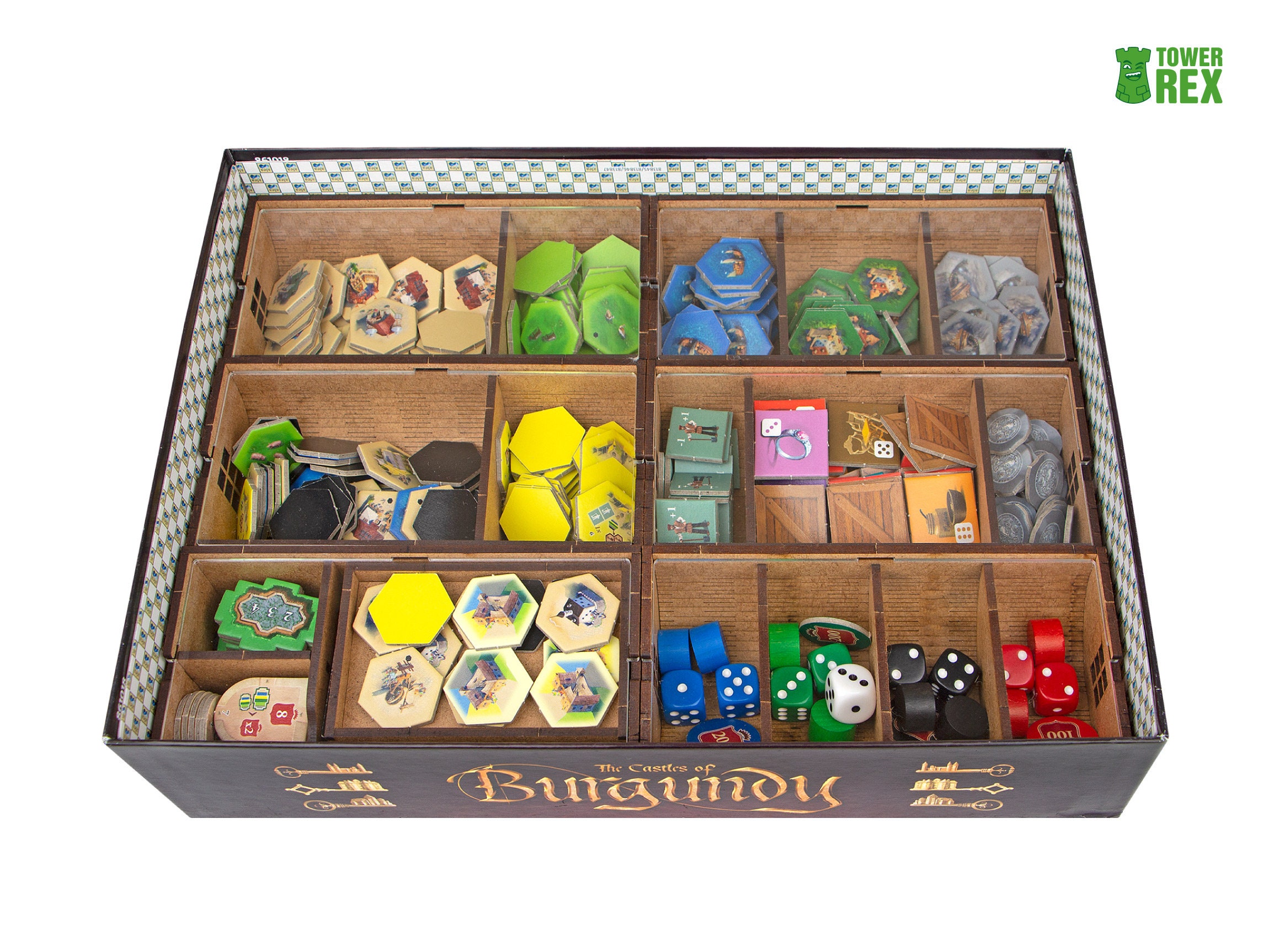 Duke's Castle Organizer | Storage Solution Upgrade for Castles of Burgundy  | Compatible with Castles of Burgundy Anniversary Edition TowerRex