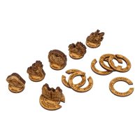 Deluxe DnD Tokens Set, DnD Character Tokens & Condition Rings, Heal Potion Markers, RPG Tokens for Tabletop Games, DnD Gifts